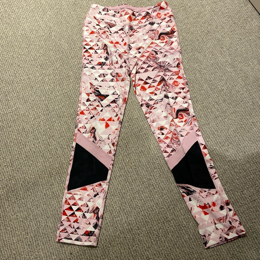 Ideology patterned multicolored leggings, size L